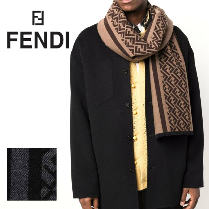 楽天市場】【FENDI】フェンディ FXS124 AH7P シルク混マフラー 