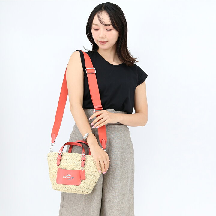 楽天市場】COACH コーチ CJ519 スモール トート かごバッグ ショルダー 