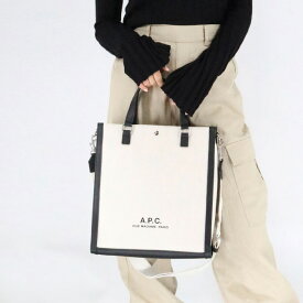 A.P.C APC アーペーセー COEYO M61772 ショルダーバッグ トートバッグ TOTE CAMILLE 2.0 トート スクエア 斜め掛け 本革 2WAY ロゴ シンプル クロスボディ レディース メンズ ユニセックス ギフト プレゼント A4収納可能 キャンバス