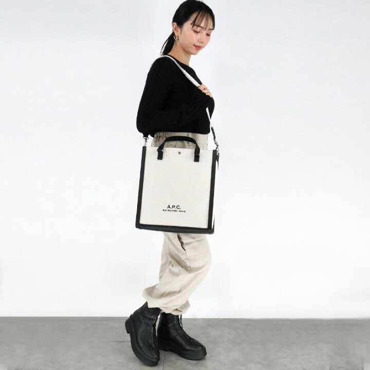 A.P.Cトートバッグ（ストラップ付で斜めかけもOK）