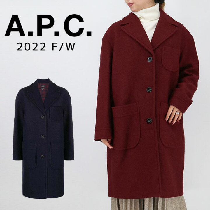 A.P.C. コート ベロアコート velveteen dark coat