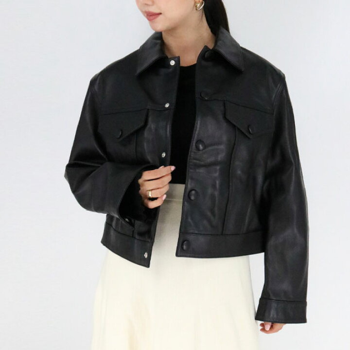 楽天市場】ami paris アミ パリス FJK213 LH0001 レザージャケット 革 