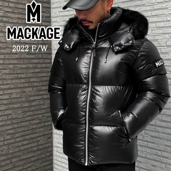 楽天市場】【MACKAGE】マッカージュ KENT-SH BLACK メンズダウンコート 