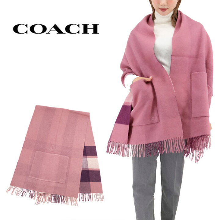 楽天市場】【COACH】コーチ 18769ROL マフラー ストール ポケット付き  