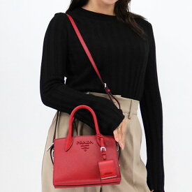 PRADA プラダ ショルダーバッグ1BA269VNOO 2ERX トートバッグ BORSA A MANO IN PELLE　2WAY レザー　F027W/FUOCO1 RED サフィアーノ ハンドバッグ