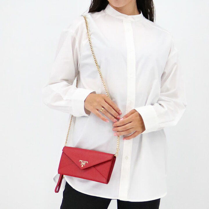 楽天市場】PRADA プラダ チェーンウォレット 1DH057 QWA F068Z  