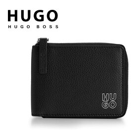HUGO BOSS ヒューゴ ボス HUGOコレクション 50487012 メンズ二つ折り財布 リサイクルレザー 001/BLACK プレゼント