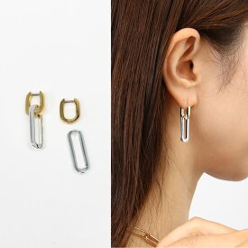 ■JENNY BIRD ジェニーバード JB3504-TT フープピアス Teeni Detachable Link Earring シルバー GOLD 2WAY アクセサリー ドロップピアス 小物　チェーン リング ギフト プレゼント ブランド