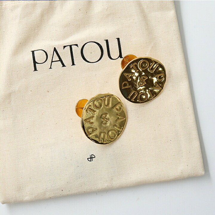 楽天市場】PATOU パトゥ ロゴコインピアス JW0921002 ゴールドプレート 