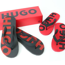 HUGO BOSS ヒューゴ ボス HUGOコレクション 50488935 ビーチサンダル メンズ レディース　ユニセックス ロゴ フリップフロップ FLIP-FLOPS WITH LOGO DETAILS 海 プール レジャー 2024father