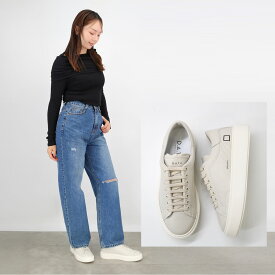 D.A.T.E デイト レディースローカットスニーカー W381-SF-MN-CR レザー 靴 SFERA MONO CREAM DATE ブランド