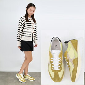 D.A.T.E デイト レディース ローカットスニーカー VETTA NATURAL YELLOW W381-VT-NY-YE イエロー 靴 DATE 大きいサイズ 小さいサイズ ブランド