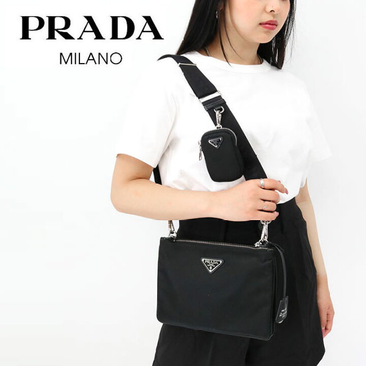 楽天市場】【PRADA】プラダ BANDOLIERA ショルダーバッグ 1BH046VW11 