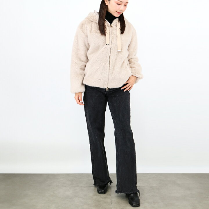楽天市場】HERNO ヘルノ GI000256D 12624 レディースフェイクファー 
