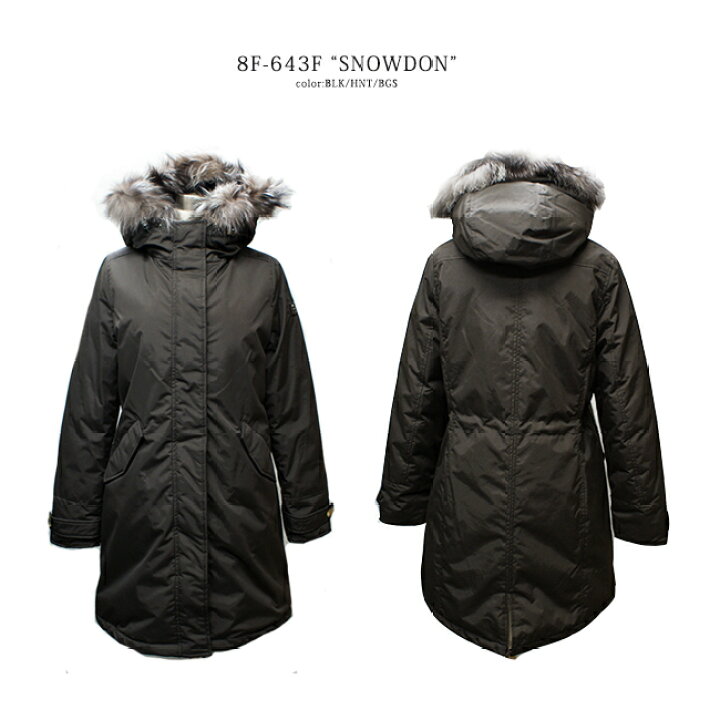 楽天市場】HETREGO エトレゴ#8F-643F SNOWDONレディース ダウン ロング  