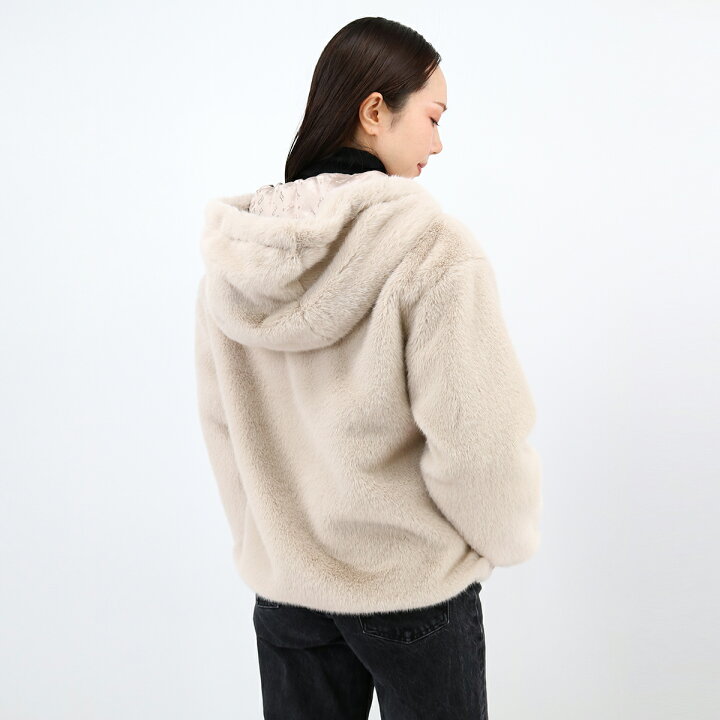 楽天市場】HERNO ヘルノ GI000256D 12624 レディースフェイクファー 
