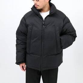 ■Y-3 ワイスリー メンズダウンジャケット JX7282 PUFFER JACKET ナイロン ダウンコート パファー ジャケット ジップアップ スタンドカラー フード無し ロゴ ブランド