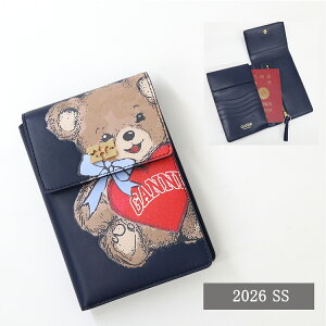 ��GANNI �K�j�[ B3010117 Travel Wallet Bear �g���x���E�H���b�g �p�X�|�[�g�P�[�X �܂���z ���s ���U�[ ���S �u�����h