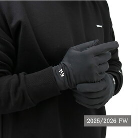 ■Y-3 ワイスリー RUN GLOVES JI7506 ラングローブ 手袋 メンズ スマートフォン対応 プレゼント ロゴ ブランド
