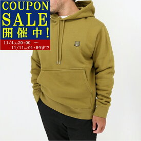 ■MAISON KITSUNE メゾン キツネ パーカー MM00713KM0307 BOLD FOX HEAD PATCH COMFORT HOODIE メンズ 長袖 プルオーバー 裏起毛 フォックスパッチ ロゴ スウェット ユニセックス フーディー ロゴ刺繍 コットン ブランド【sale_1104】【SALE1000】