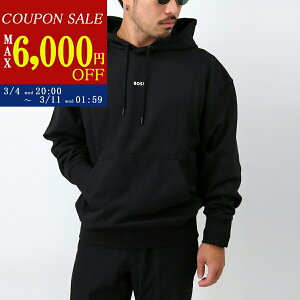 HUGO BOSS �q���[�S �{�X �{�X�R���N�V���� 50514530 001/BLACK �����Y �R�b�g���e���[ �t�[�f�B�[ �R���g���X�g���S �p�[�J�[ ���� �X�E�F�b�g �v���I�[�o�[�y0304cp_1500�z