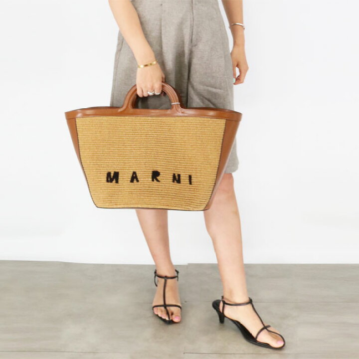 楽天市場】MARNI マルニ BMMP0069Q0 P3860 00M50 ラフィア×レザー  