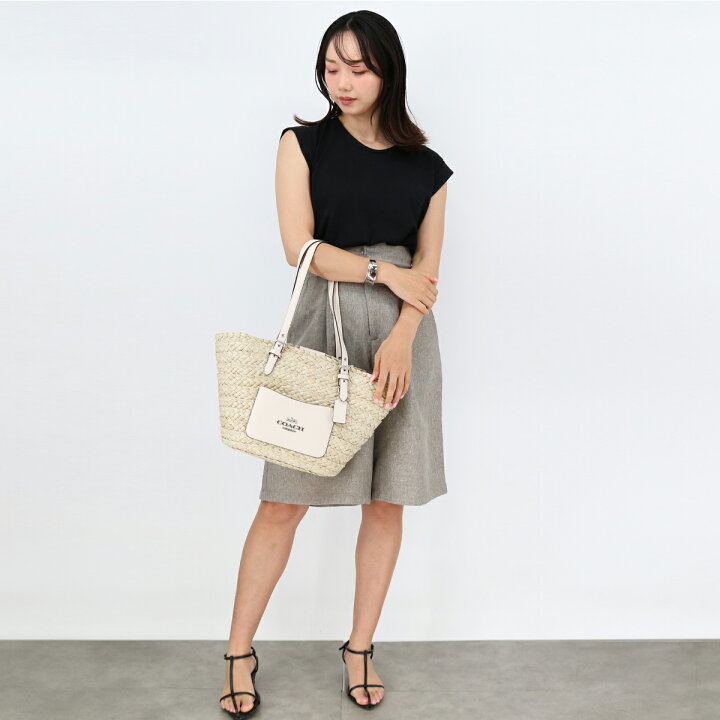 楽天市場】COACH コーチ CJ518 ラージ トート かごバッグ ハンドバッグ  