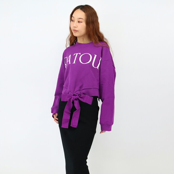 楽天市場】PATOU パトゥ クロップド グログラン スウェットシャツ 