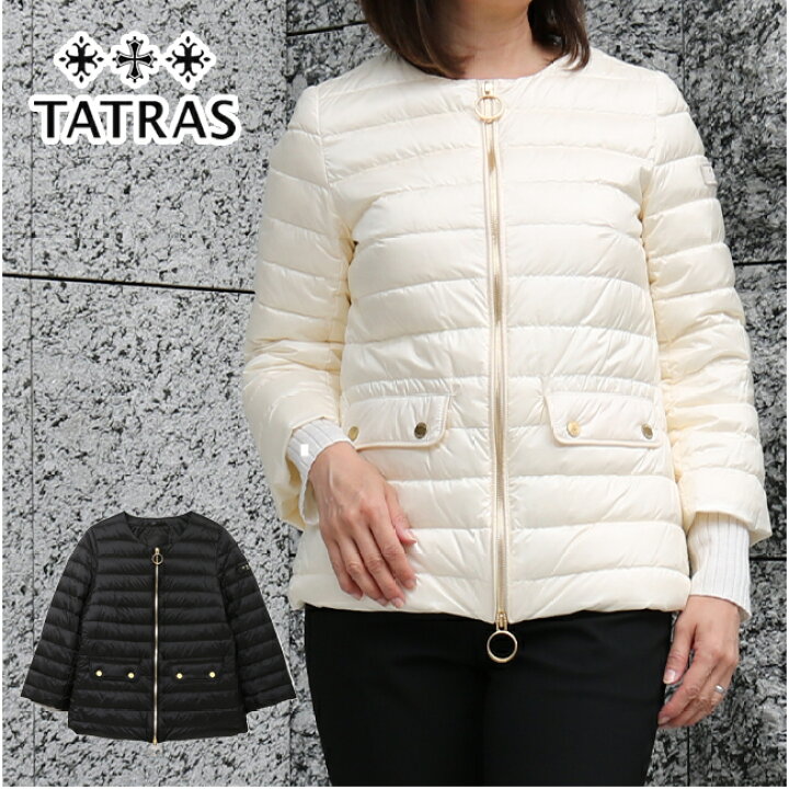 楽天市場】【TATRAS】LTAT21S4844-D ノーカラーライトダウンジャケット 