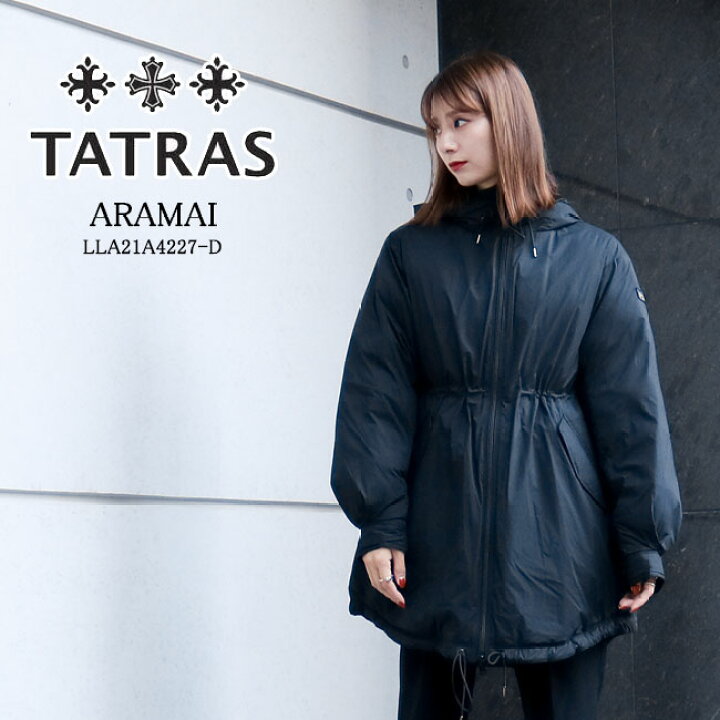 楽天市場 Tatras Ltla21a4227 D Aramai Black ダウンジャケット ダウンコート フーディー レディース 黒 Share S Garden シェアズガーデン