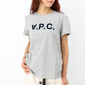 A.P.C. APC アーペーセー COEZB COBQX F26944 PLB LZZ 半袖Tシャツ クルーネック カットソー ロゴT トップス レディース グレー 黒