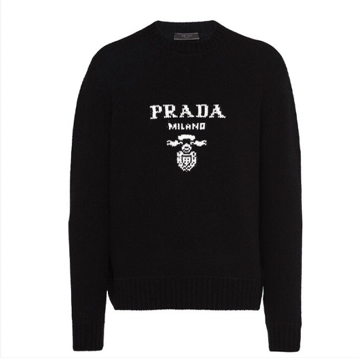 楽天市場】PRADA プラダ メンズニット UMB223 1YMW セーター ウールx  
