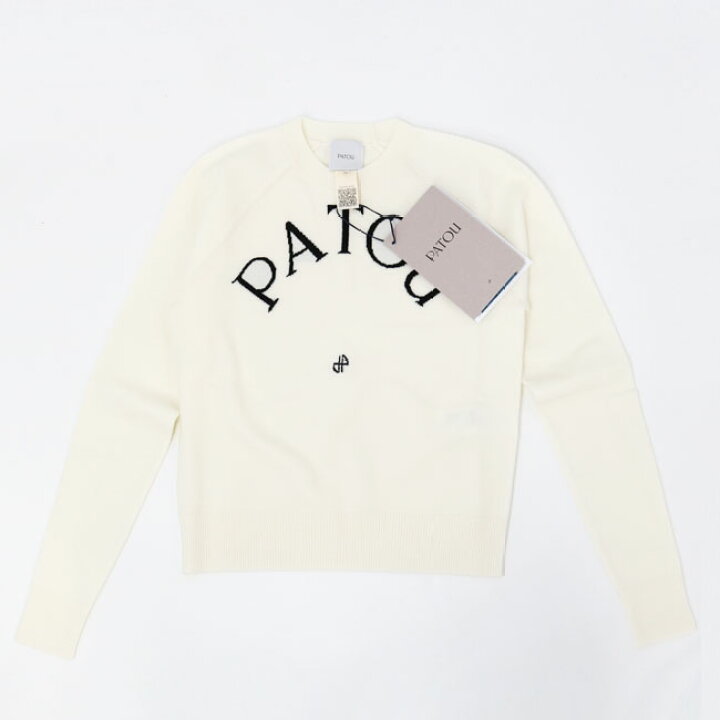 楽天市場】【PATOU】パトゥ KN1108045 ロゴニット ウールブレンド 長袖 
