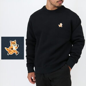 MAISON KITSUNE ]Lcl YXEFbg SPEEDY FOX PATCH COMFORT SWEATSHIRT MM00313 KM0307 P199  vI[o[ N tHbNXpb` jZbNX S ShJ Rbg uh