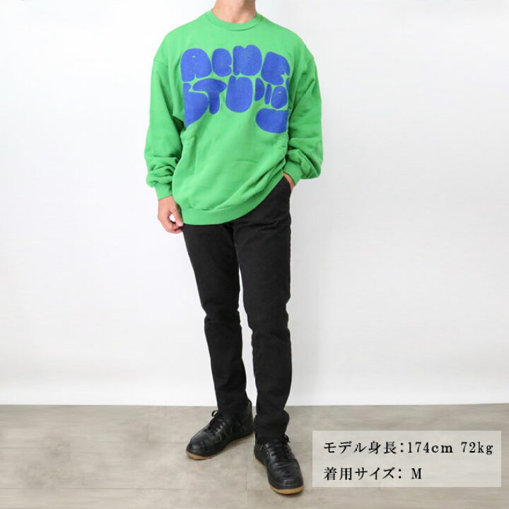 acnestudios バブルロゴクルーネックスウェット 