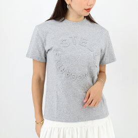 ■STELLA McCARTNEY KIDS ステラマッカートニー キッズ TV8P41 Z0434 大人もOK！ 半袖ロゴTシャツ 子供服 レディース ロゴ カットソ− SS TEE クルーネック ロゴ ブランド