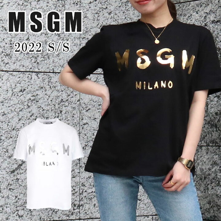 楽天市場】【MSGM】エムエスジーエム 3241mdm510m Tシャツ ロゴ 