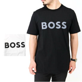 HUGO BOSS ヒューゴ ボス ボスコレクション 50506344 メンズロゴプリントTシャツ 半袖 コットンジャージー レギュラーフィットTシャツ SS TEE クルーネック カットソー