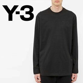 【Y-3】 ワイスリー adidas アディダス YOHJI YAMAMOTO FN3361　BLACK メンズ ロゴ ロングスリーブ Tシャツ 長袖 ロンTLASSIC CHEST LOGO LS TEE