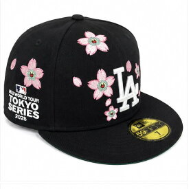 【中古】【新古品】NEW ERA Takashi Murakami MLB WORLD TOUR TOKYO SERIES 59Fifty Dodgers Fitted Hat Black Size7 XXS 55.8cm ニューエラ 村上隆 MLBワールドツアー東京シリーズ 59フィフティ ドジャース フィッテッドハット キャップ ブラック サイズ7 メジャーリーグ