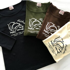 ラウレア　ハワイ　オリジナル　定番　7分袖 Tシャツ　モンステラ　植物　フラ　ダンス