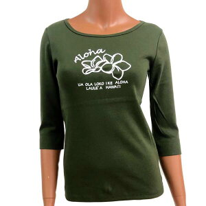 ☆Laule'aHawaiiのオリジナル7分袖Tシャツ☆