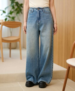 vintage wash curve denim pants /���B���e�[�W�E�H�b�V���J�[�u�f�j���p���c