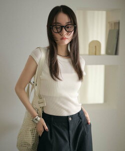 2way scoop neck rib tops /2way �X�N�[�v�l�b�N���u�g�b�v�X