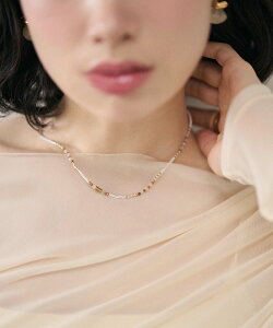 multi shell bead necklace /�}���`�V�F���r�[�Y�l�b�N���X