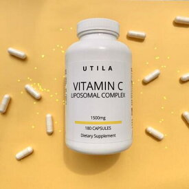UTILA リポソーム ビタミンC　1500mg 【180カプセル】約3か月分 Liposomal Vitamin C Complex