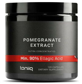 ざくろ サプリメント 42000mg（120カプセル）Toniiq Pomegranate Supplement - 90% Ellagic Acid-2か月分- 高濃度ザクロエキス　ベジタリアン