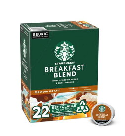 スターバックス　ブレックファースト110個（22×5箱）　ミディアムロースト キューリグ kカップ K-CUP　Starbucks Breakfast blend