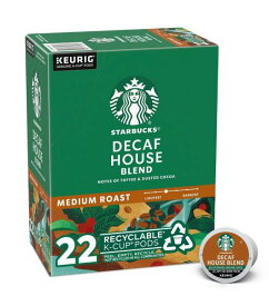 スターバックス　Decaf ディカフェ　ハウスブレンド44個（22×2箱）　ミディアムロースト キューリグ kカップ K-CUP　Starbucks Decaf　House Blend