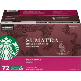 スターバックス　スマトラ【72個】ダークロースト キューリグ kカップ K-CUP　Starbucks Sumatra
